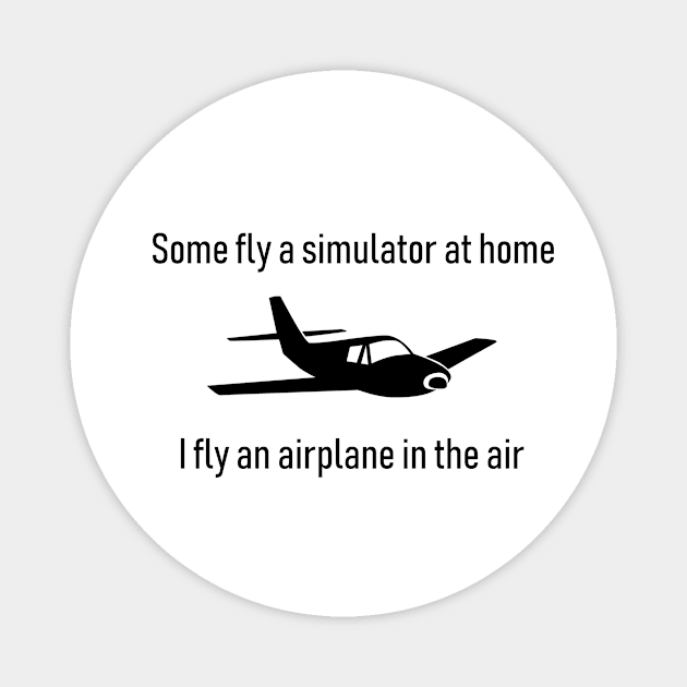 I fly an airplane Magnet by juliascornershop